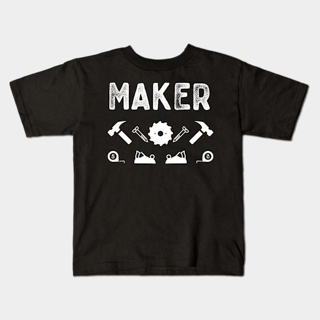 Maker Kids T-Shirt by jutulen